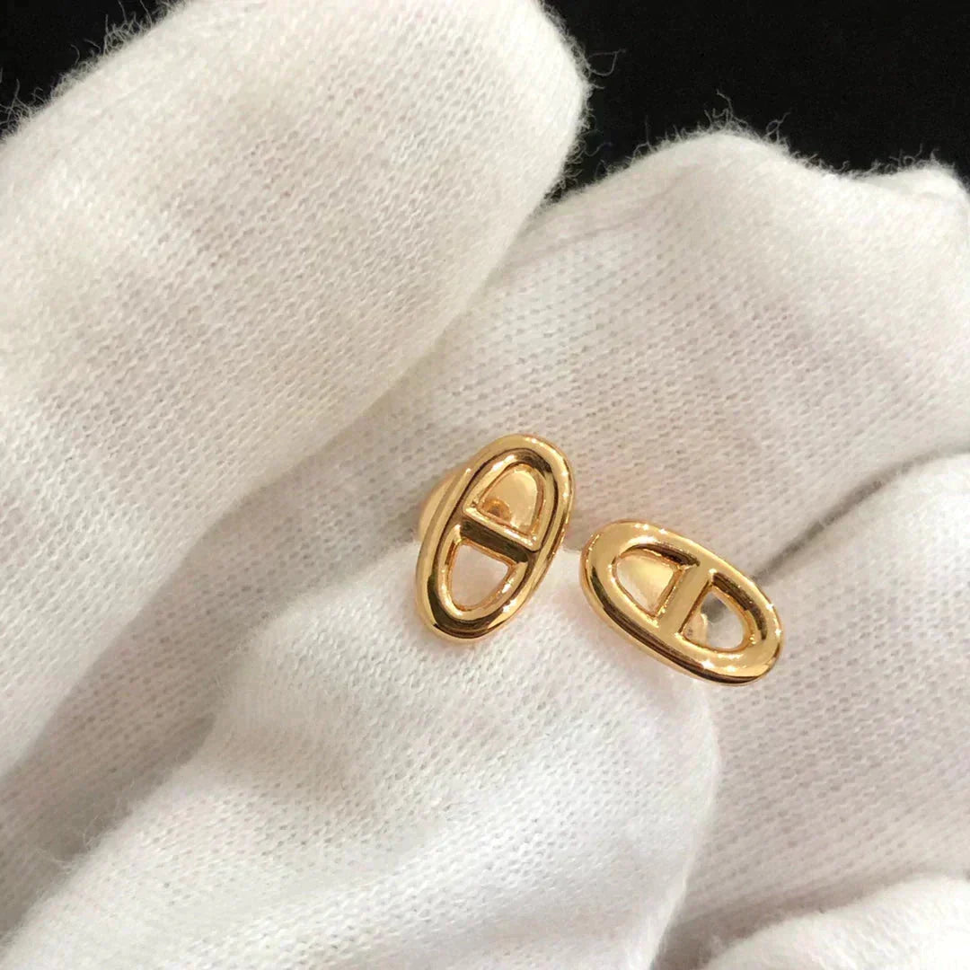 [MIRA]CHAINE SMALL EARRINGS GOLD AND SILVER