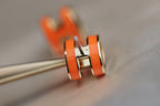[MIRA]MINI POP H EARRINGS ORANGE