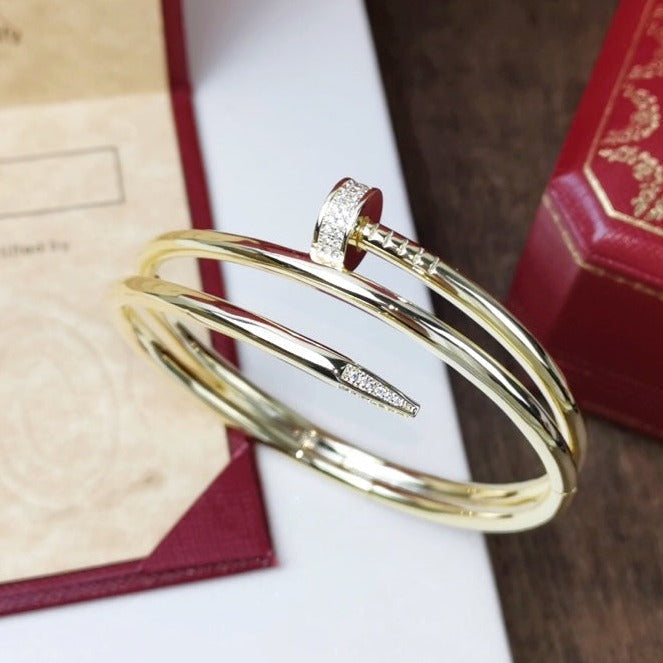 [MIRA]JUSTE BRACELET 3.5MM DOUBLE ROW DIAMOND