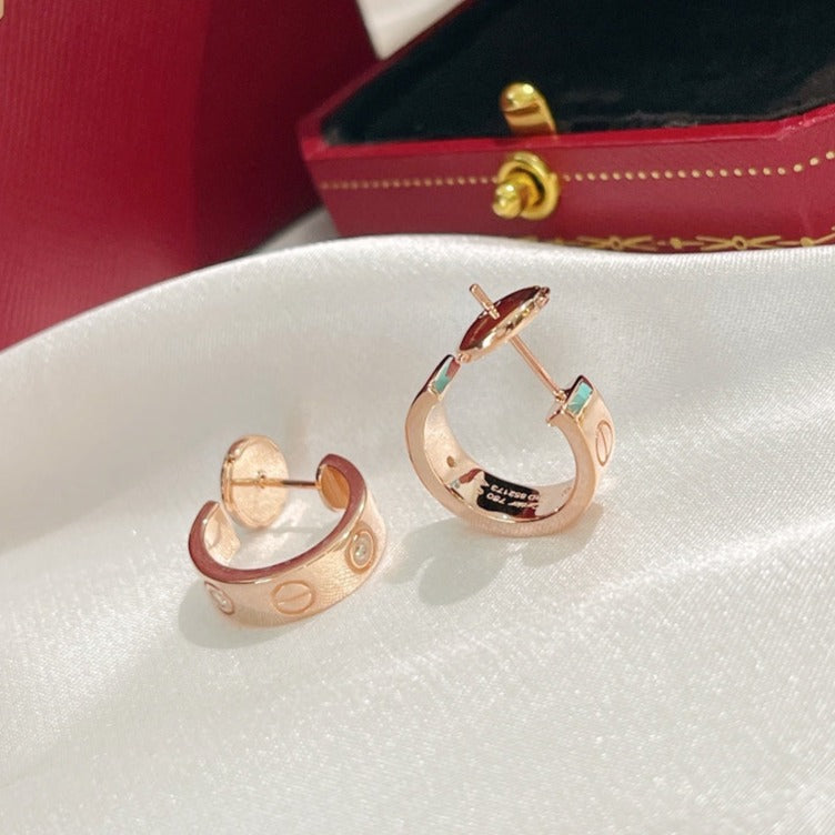 [MIRA]LOVE EARRINGS 5.7MM 2 DIAMONDS