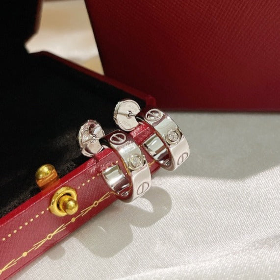 [MIRA]LOVE EARRINGS 5.7MM 2 DIAMONDS