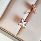 [MIRA]STAR MOP PINK GOLD EARRINGS