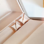 [MIRA]STAR MOP PINK GOLD EARRINGS