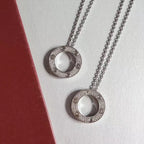 [MIRA]LOVE NECKLACE ADJUSTABLE SILVER