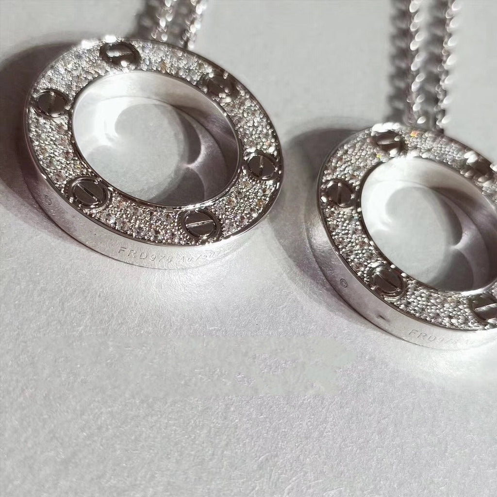 [MIRA]LOVE NECKLACE ADJUSTABLE SILVER