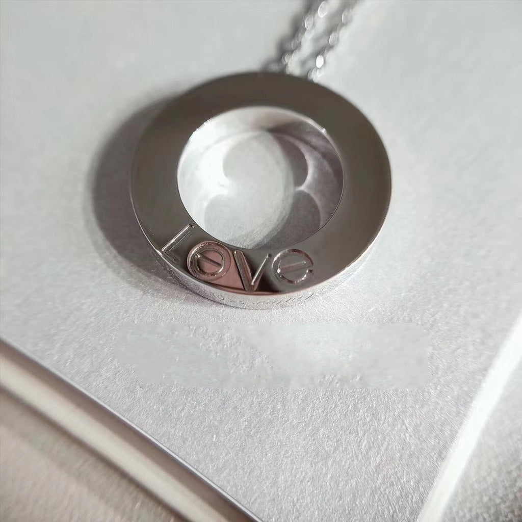[MIRA]LOVE NECKLACE ADJUSTABLE SILVER