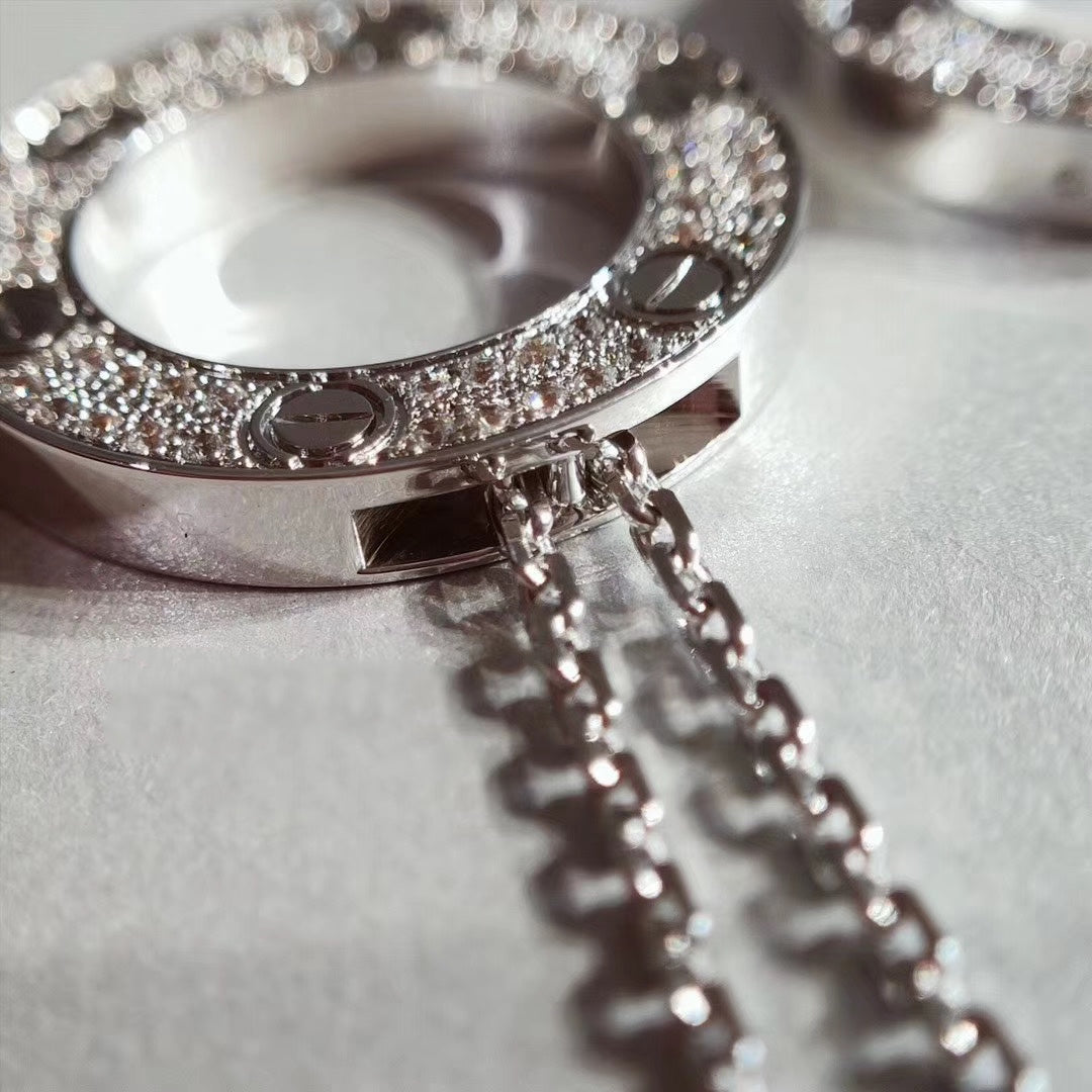 [MIRA]LOVE NECKLACE ADJUSTABLE SILVER