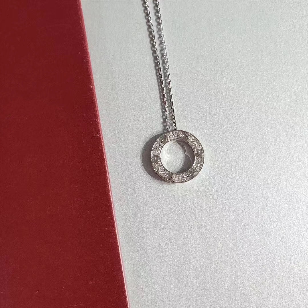 [MIRA]LOVE NECKLACE ADJUSTABLE SILVER