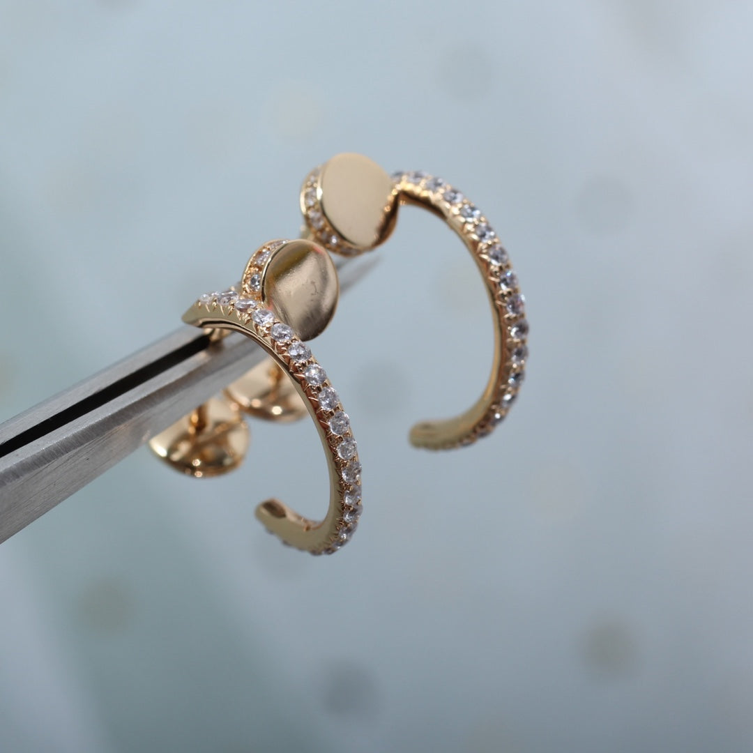 [MIRA]JUSTE EARRINGS 12.75MM PINK GOLD DIAMOND