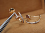[MIRA]JUSTE EARRINGS 12.75MM PINK GOLD DIAMOND