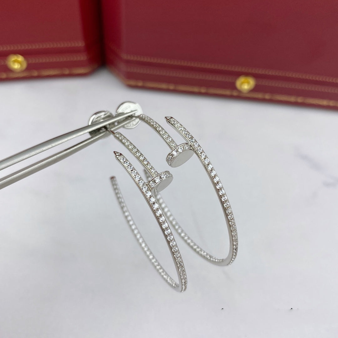 [MIRA]JUSTE EARRINGS FULL DIAMONDS 1.8MM
