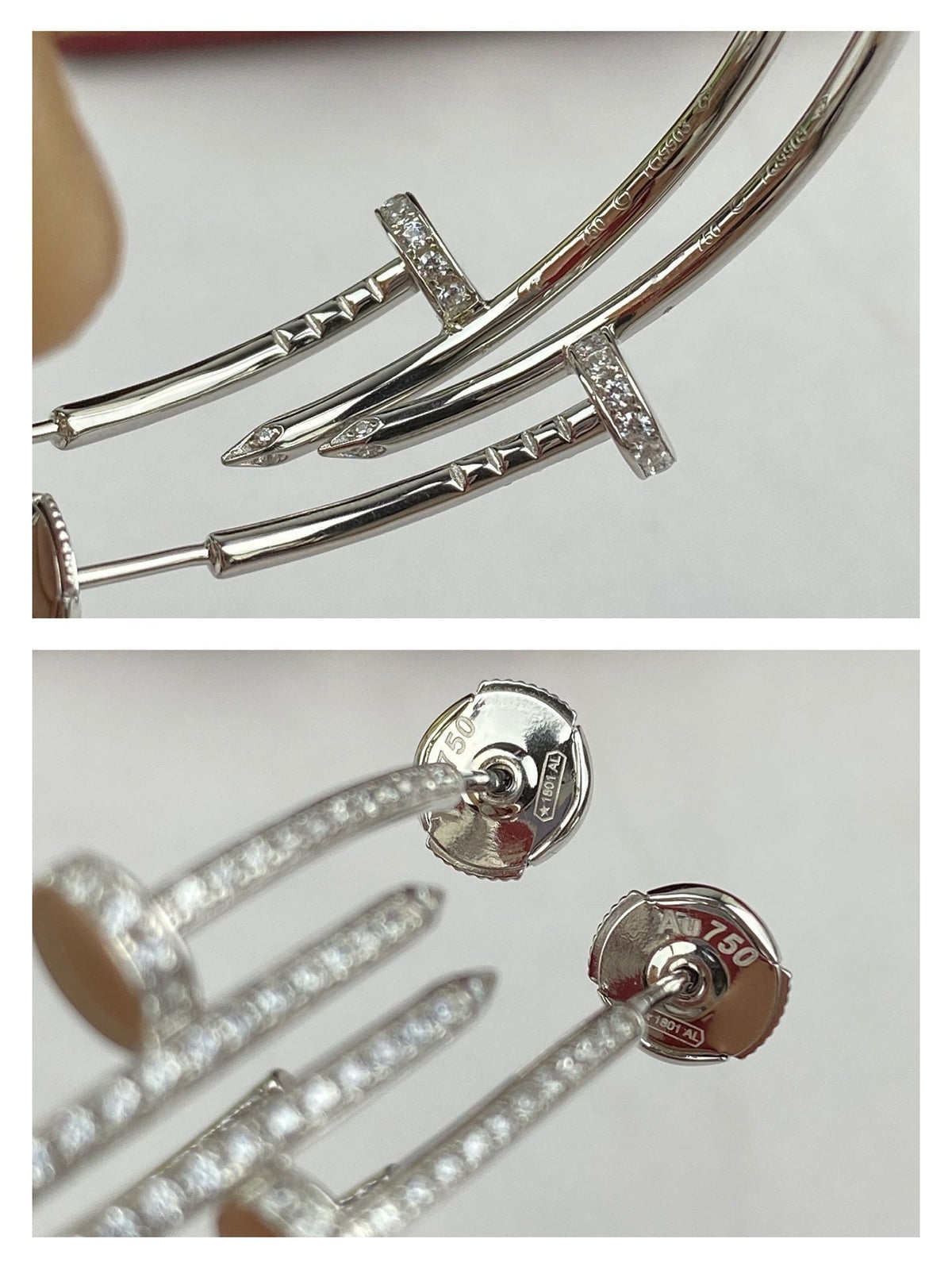 [MIRA]JUSTE EARRINGS FULL DIAMONDS 1.8MM