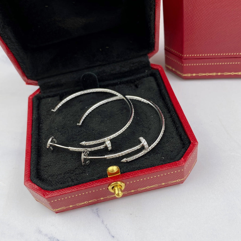 [MIRA]JUSTE EARRINGS FULL DIAMONDS 1.8MM