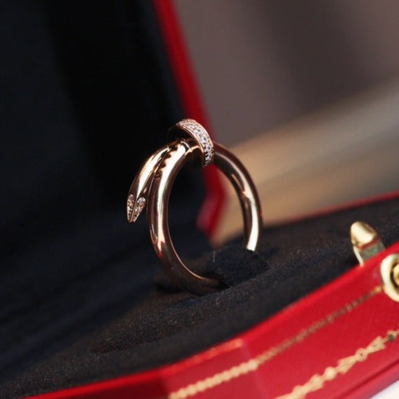 [MIRA]JUSTE RING 2.65MM PINK GOLD DIAMOND