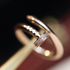[MIRA]JUSTE RING 2.65MM PINK GOLD DIAMOND