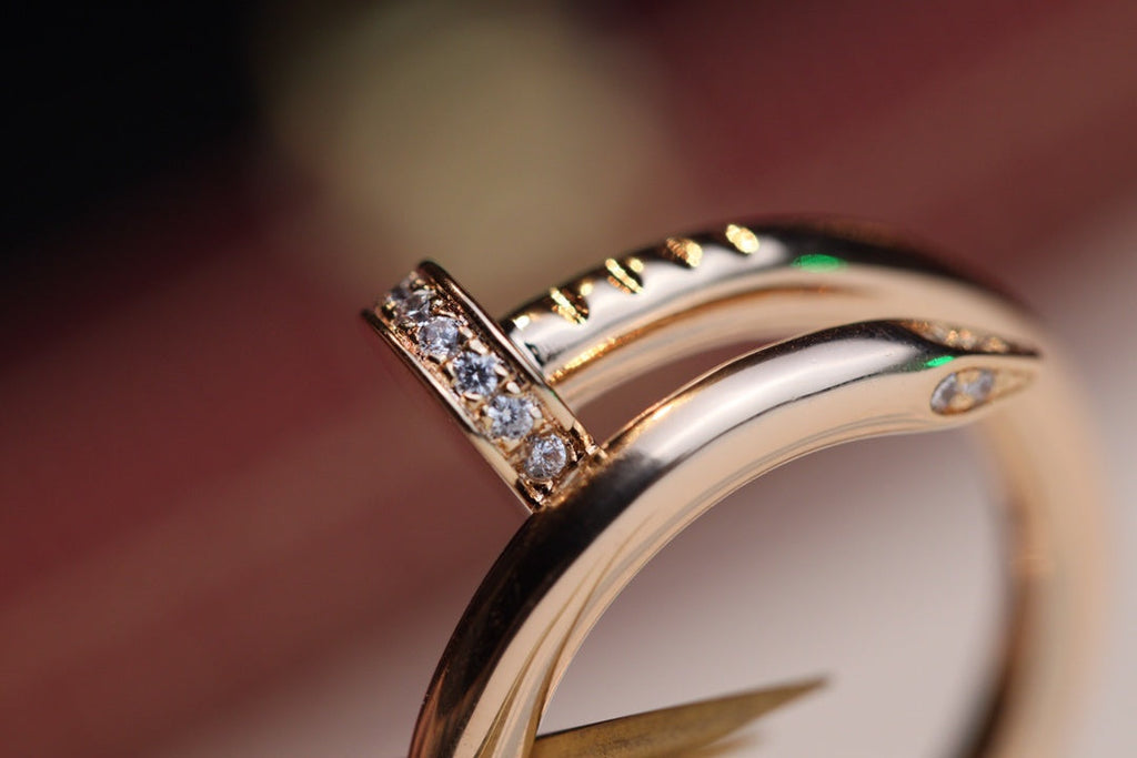 [MIRA]JUSTE RING 2.65MM PINK GOLD DIAMOND
