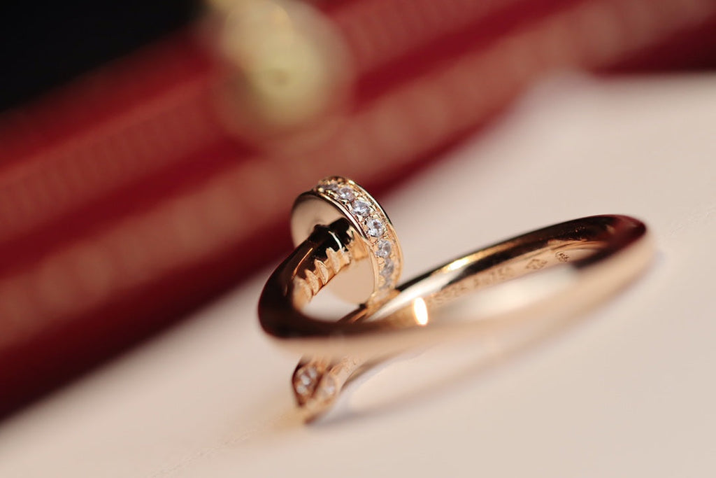 [MIRA]JUSTE RING 2.65MM PINK GOLD DIAMOND