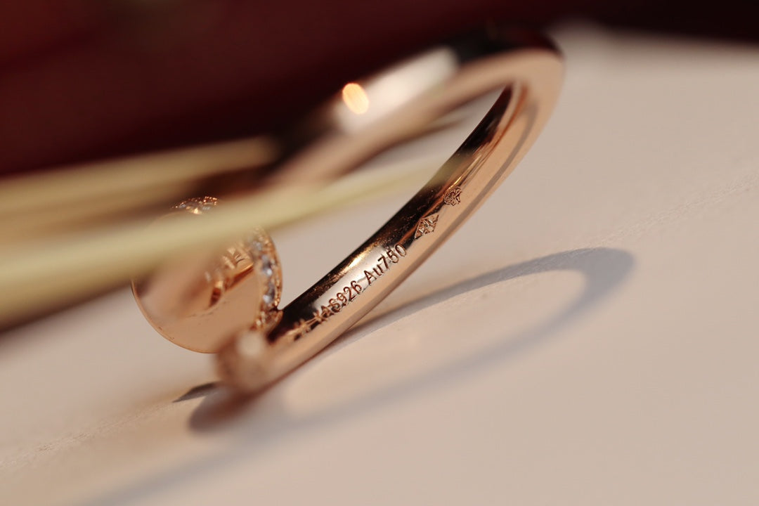 [MIRA]JUSTE RING 2.65MM PINK GOLD DIAMOND