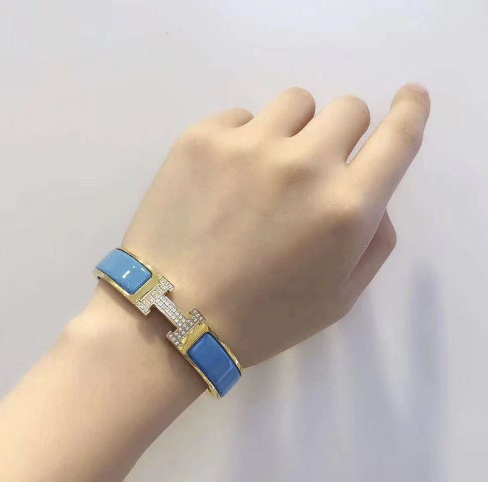 [MIRA]H CLOUD BLUE BRACELET GOLD DIAMOND