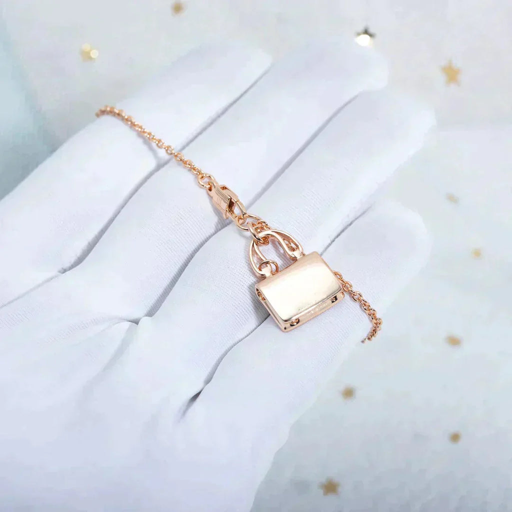 [MIRA]AMULETTE PEDANT ROSE GOLD NECKLACE