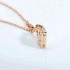 [MIRA]AMULETTE PEDANT ROSE GOLD NECKLACE