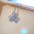 [MIRA]CLOVER DIAMOND NECKLACE SILVER