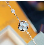 [MIRA]SUN MOP GOLD 1 DIAMOND NECKLACE