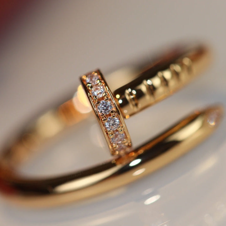 [MIRA]JUSTE RING 2.65MM GOLD DIAMOND