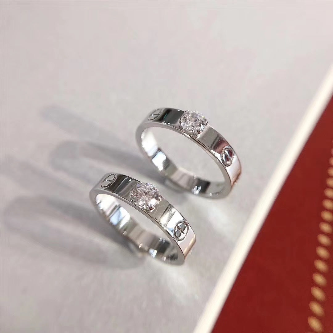 [MIRA]LOVE RING 3.6MM 1 BIG DIAMOND