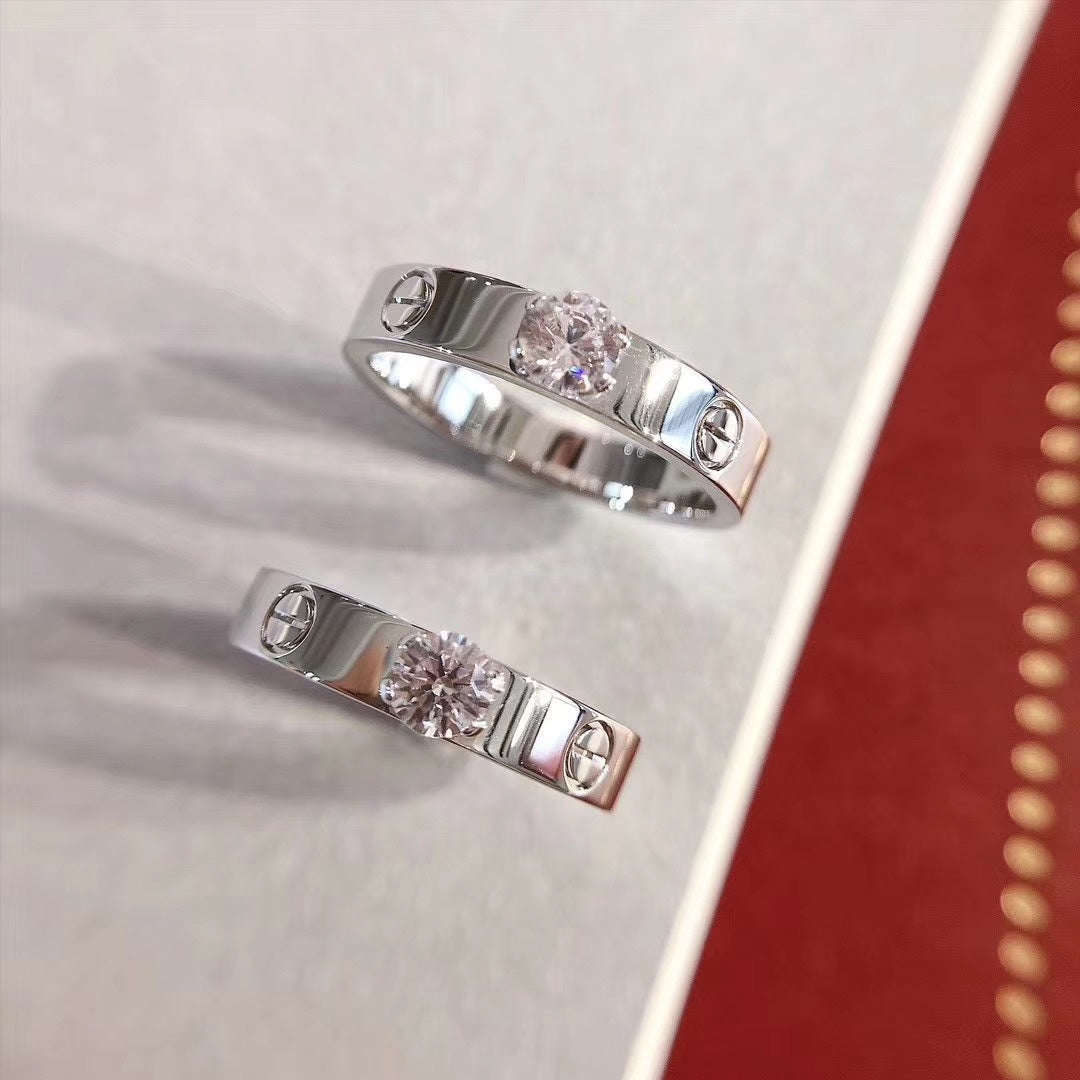 [MIRA]LOVE RING 3.6MM 1 BIG DIAMOND