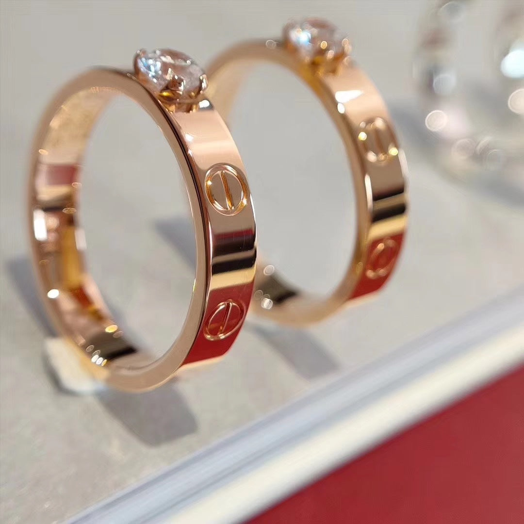 [MIRA]LOVE RING 3.6MM 1 BIG DIAMOND
