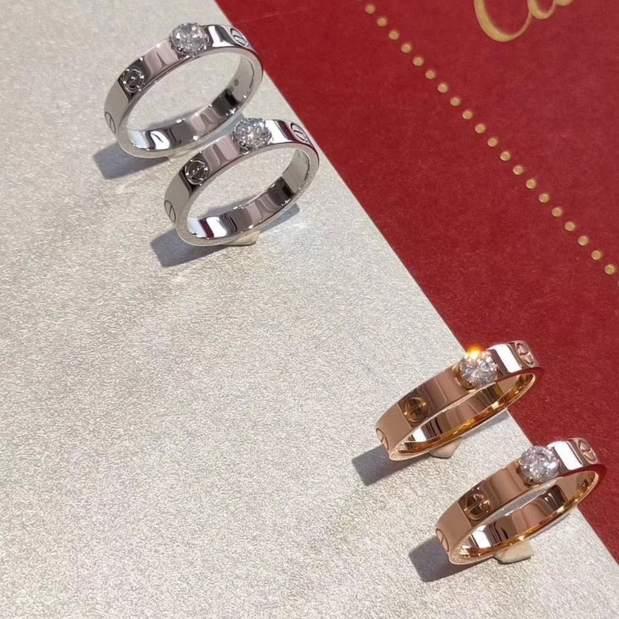 [MIRA]LOVE RING 3.6MM 1 BIG DIAMOND