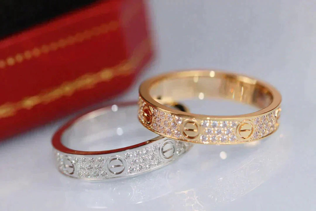 [MIRA]LOVE RING 3.6MM DIAMOND PAVED