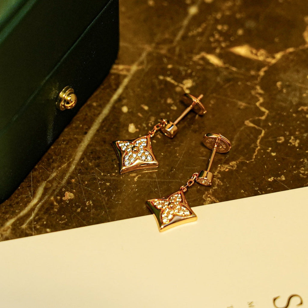 [MIRA]STAR DIAMONDS EARRINGS GOLD