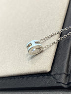 [MIRA]POP H LIGHT BLUE NECKLACE