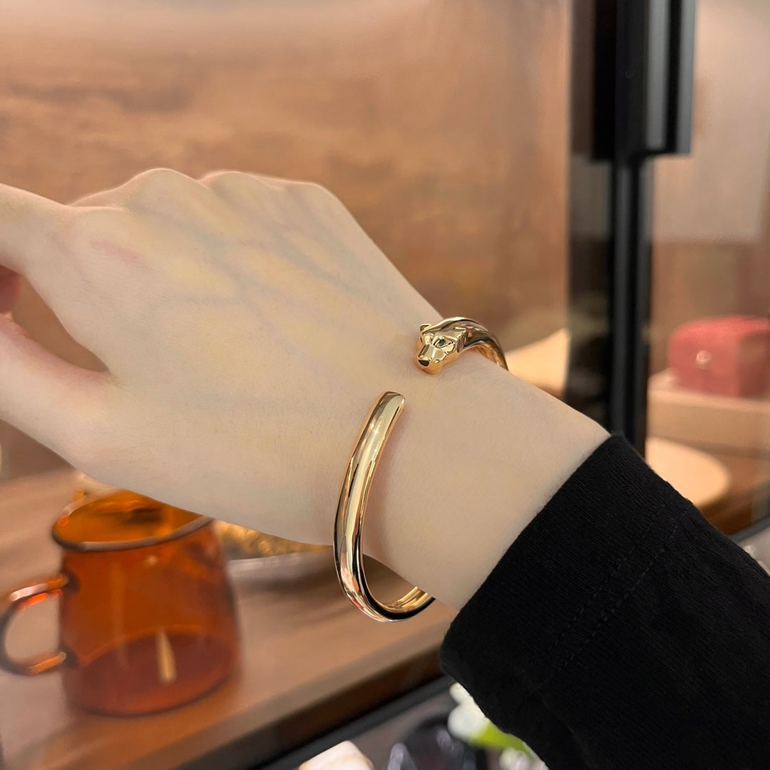 [MIRA]PANTHERE GOLD OPEN BRACELET