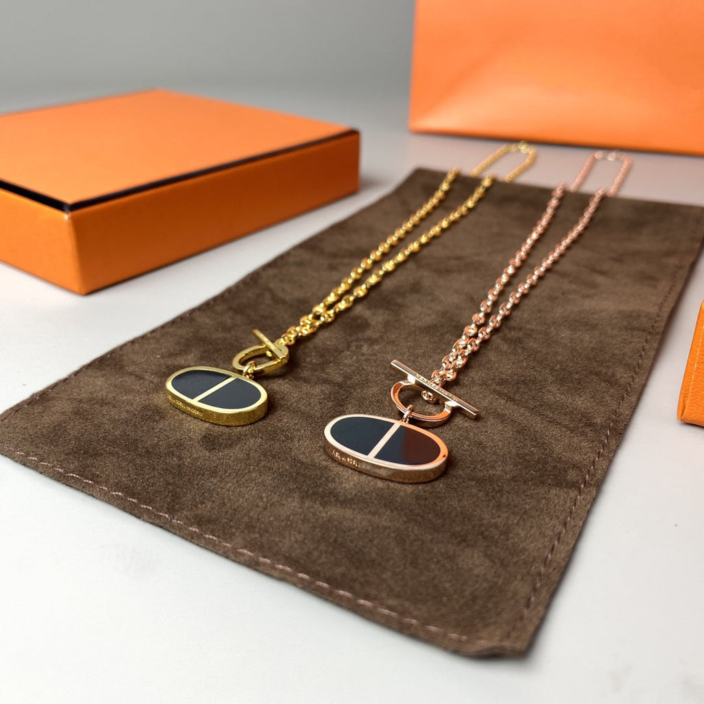 [MIRA]CHAINE VERSO BLACK CERAMIC NECKLACE
