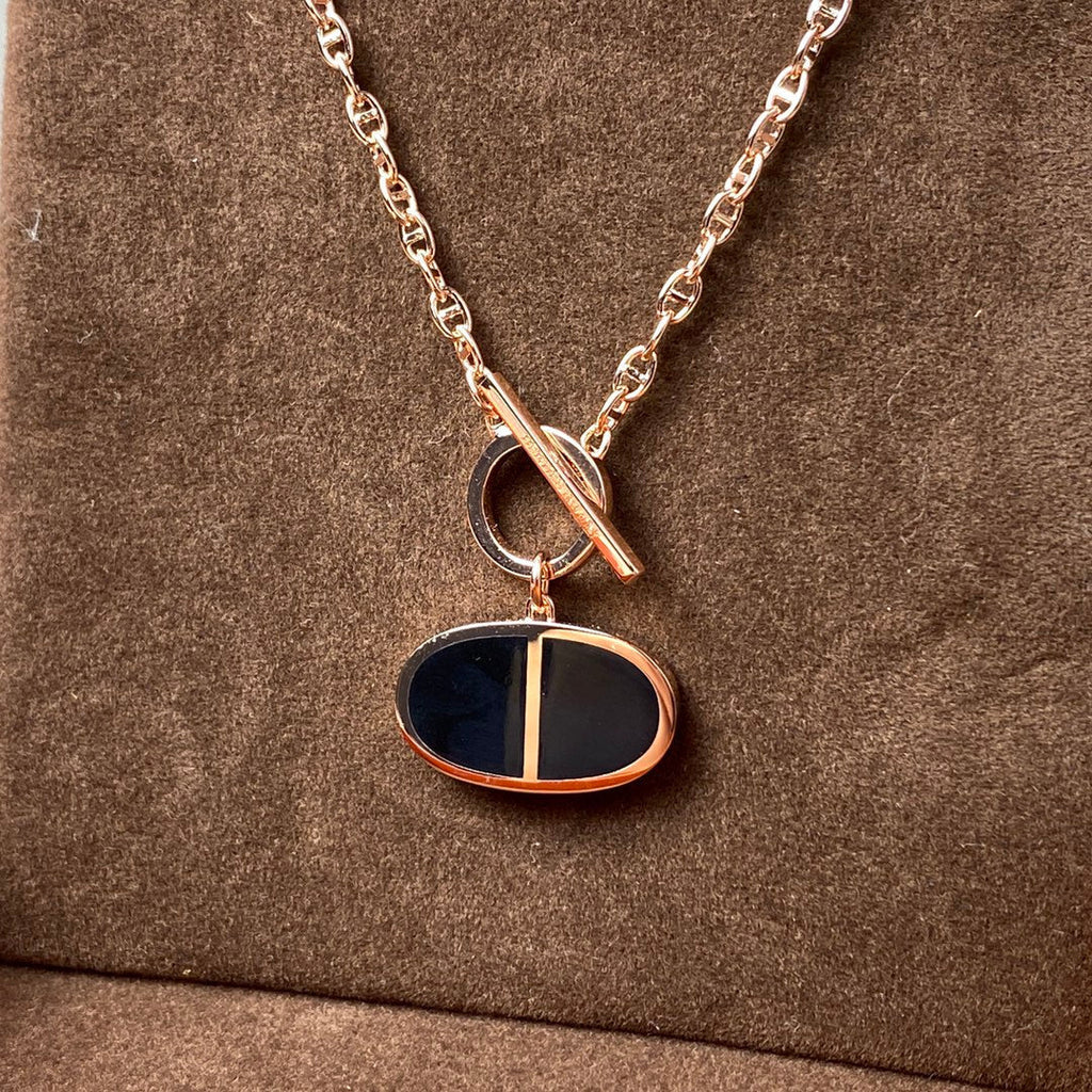 [MIRA]CHAINE VERSO BLACK CERAMIC NECKLACE