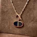 [MIRA]CHAINE VERSO BLACK CERAMIC NECKLACE