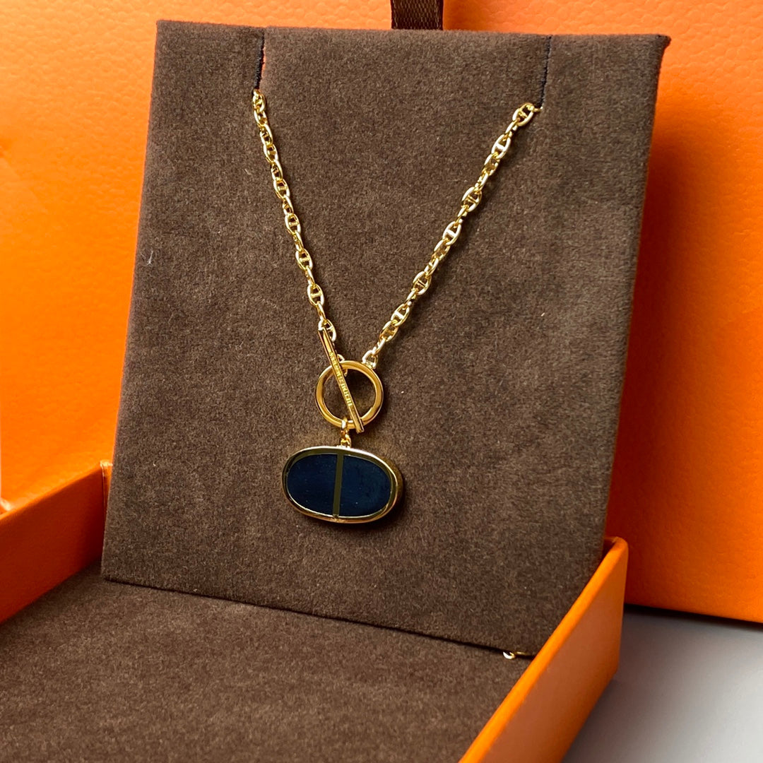 [MIRA]CHAINE VERSO BLACK CERAMIC NECKLACE