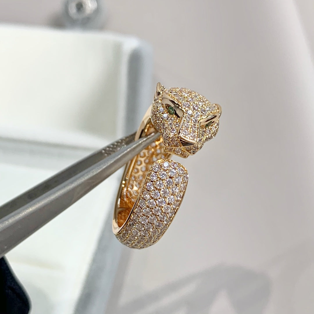 [MIRA]PANTHERE PINK GOLD DIAMOND RING