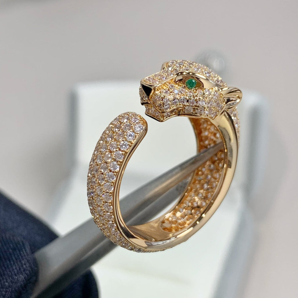 [MIRA]PANTHERE PINK GOLD DIAMOND RING