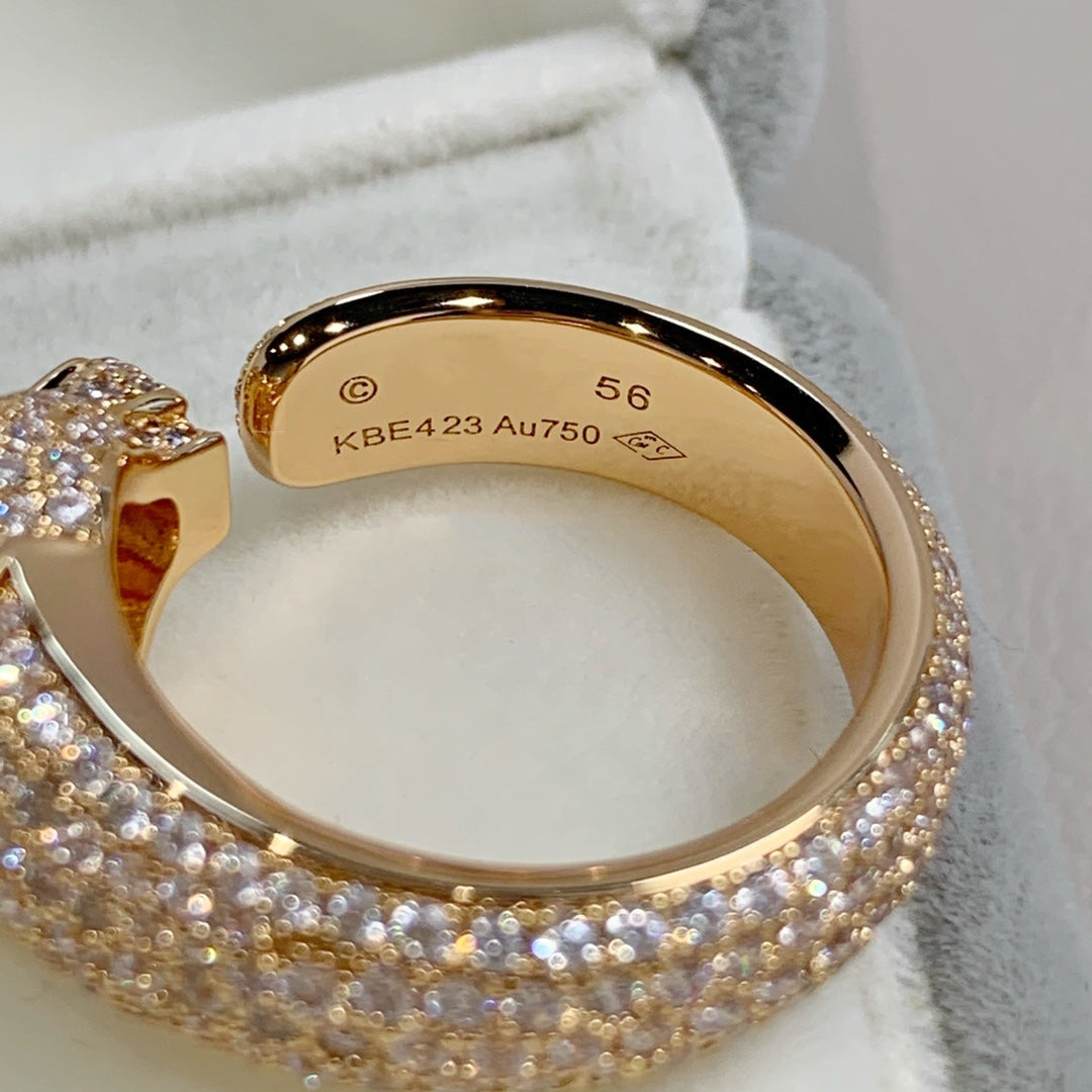[MIRA]PANTHERE PINK GOLD DIAMOND RING