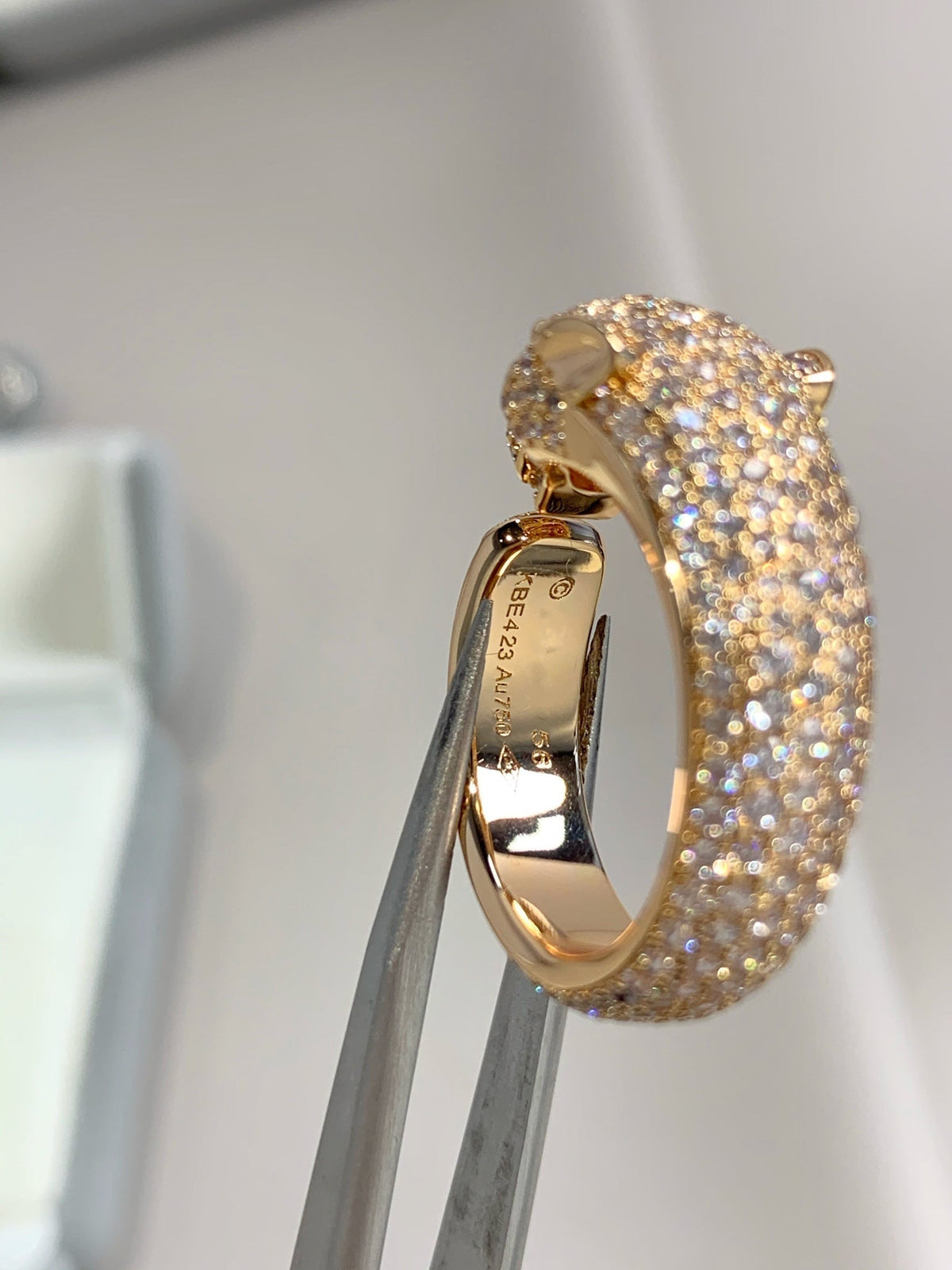 [MIRA]PANTHERE PINK GOLD DIAMOND RING