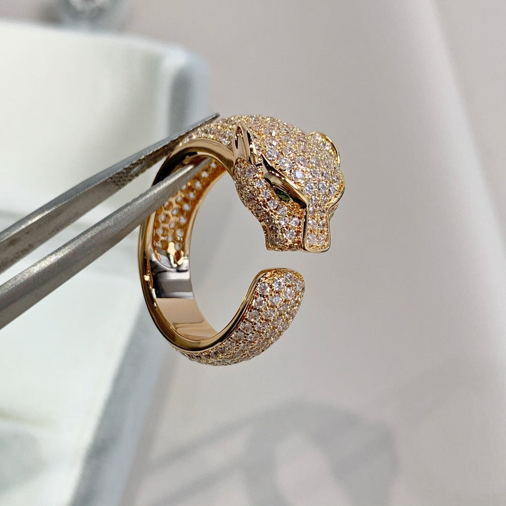[MIRA]PANTHERE PINK GOLD DIAMOND RING