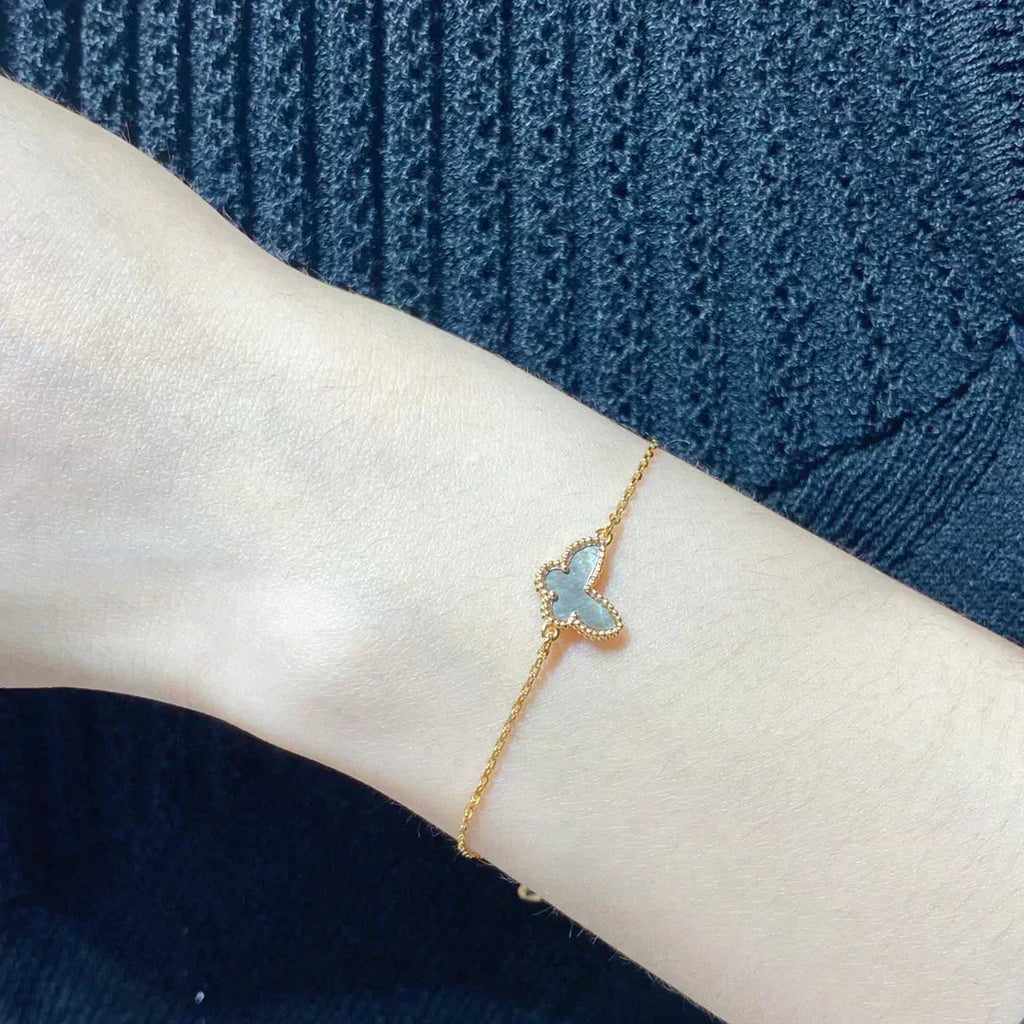 [MIRA]BUTTERFLY DARK MOP BUTTERFLY BRACELET