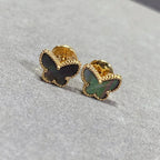 [MIRA]BUTTERFLY DARK MOP  EARRINGS
