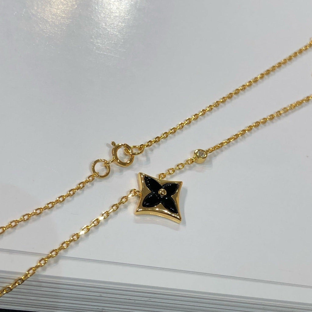 [MIRA]STAR BLACK MOP NECKLACE