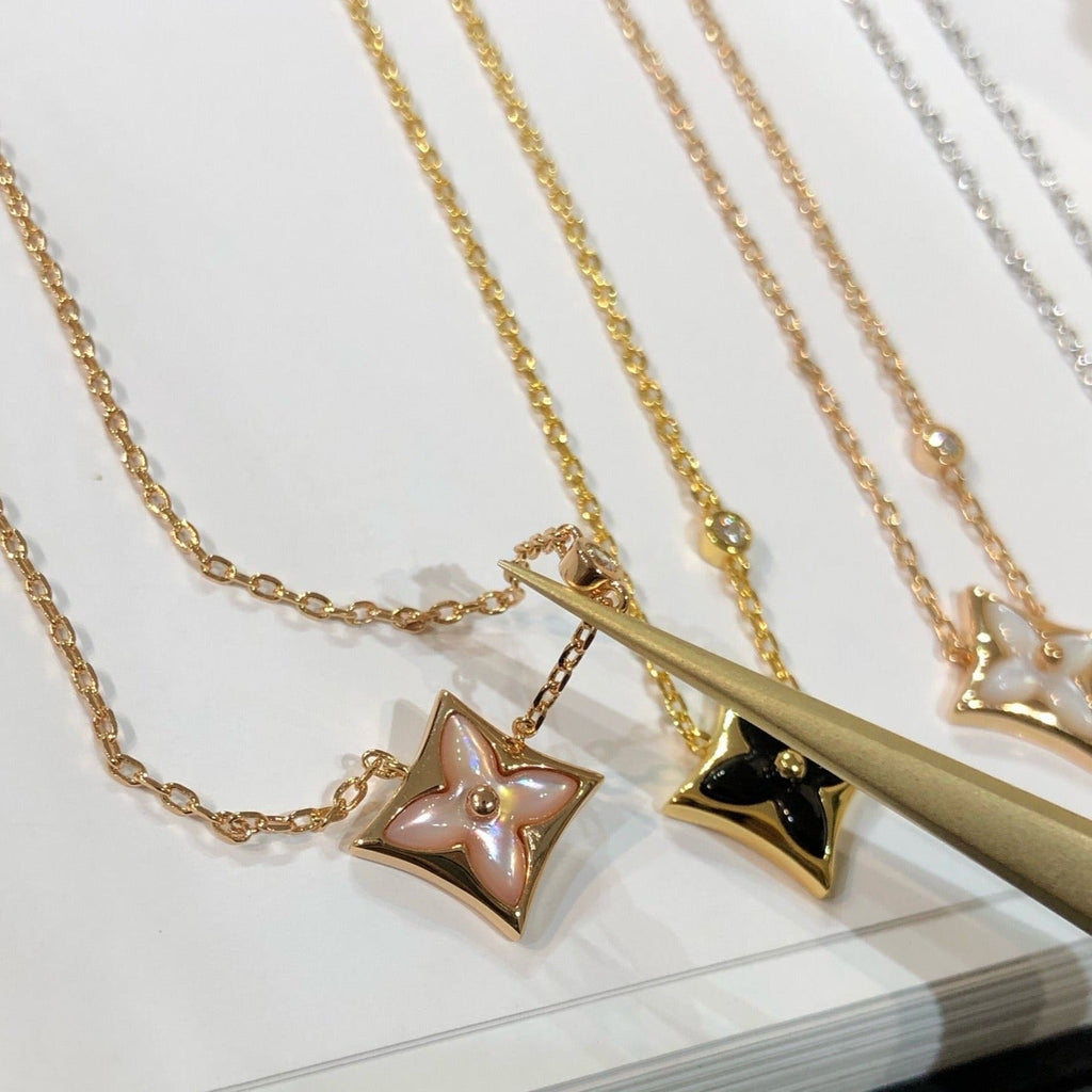 [MIRA]STAR BLACK MOP NECKLACE