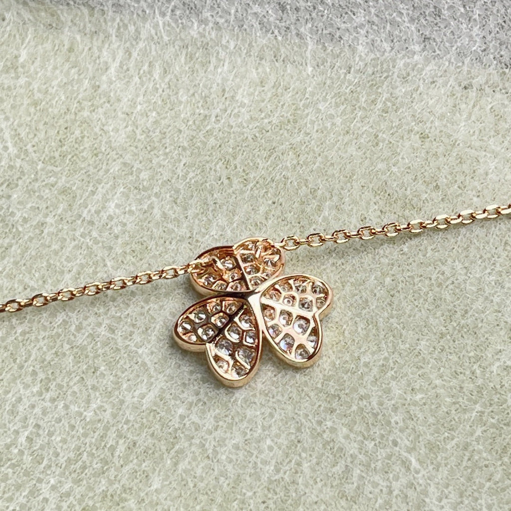 [MIRA]FLOWER DIAMOND NECKLACE